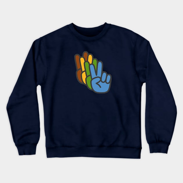 Peace Out Crewneck Sweatshirt by AlyKatDesigns